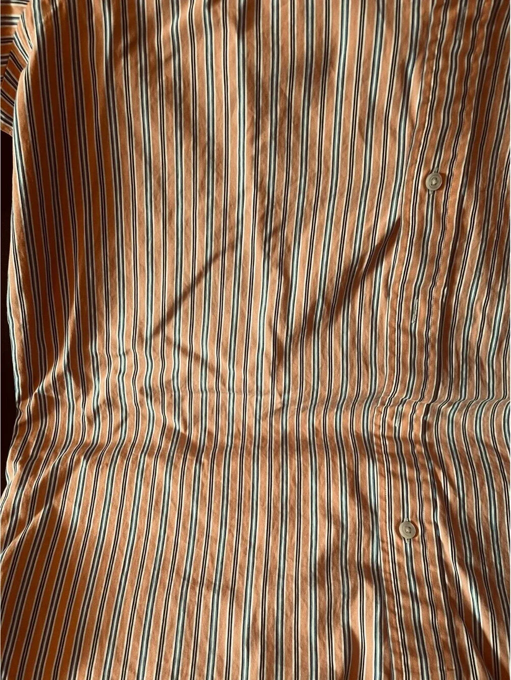 Ralph Lauren Orange/White/Blue Button Down Shirt-L